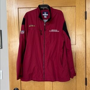 Reebok NFL authentic sideline Arizona Cardinals dark Red windbreaker Jacket